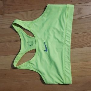 GUC XL Nike DRI-FIT Neon Yellow Sports Bra